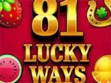 81 Lucky Ways — automat zadarmo