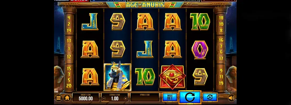 Úvodná obrazovka hry Age Of Anubis