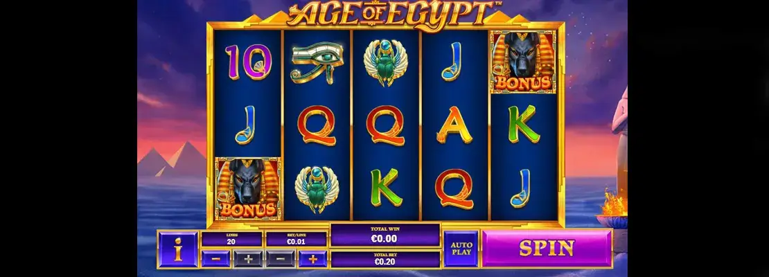 Úvodná obrazovka hry Age Of Egypt