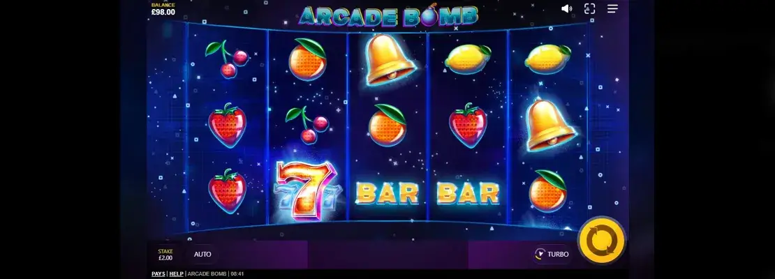 Úvodná obrazovka hry Arcade Bomb