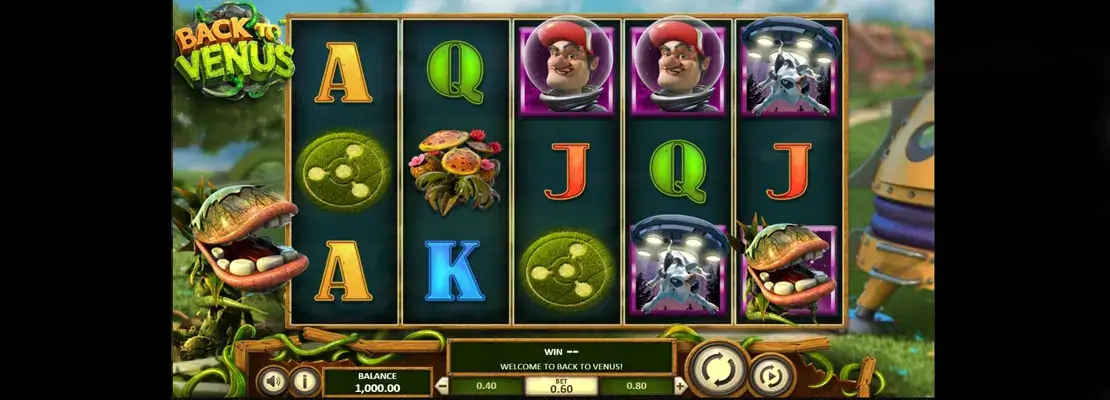 Úvodná obrazovka hry Back To Venus
