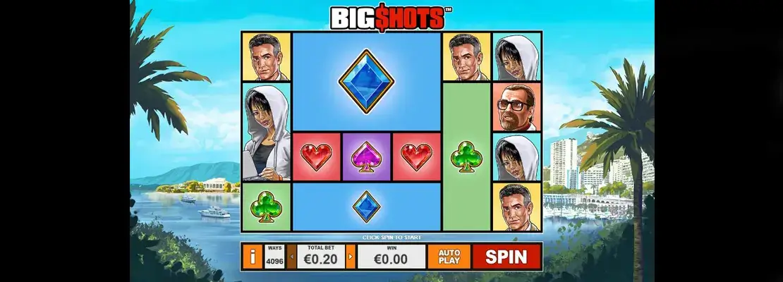 Úvodná obrazovka hry Big Shots