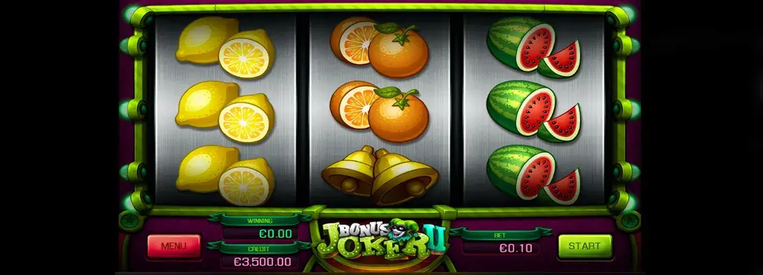 Úvodná obrazovka hry Bonus Joker II