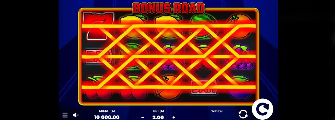 Úvodná obrazovka hry Bonus Road