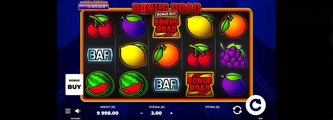 Úvodná obrazovka hry Bonus Road Bonus Buy