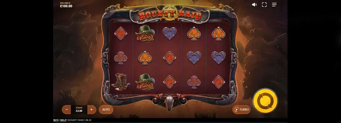 Úvodná obrazovka hry Bounty Raid