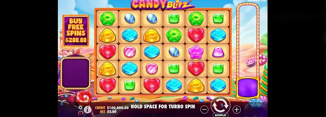 Úvodná obrazovka hry Candy Blitz