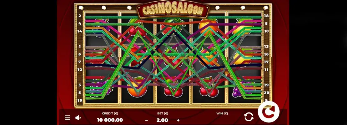 Úvodná obrazovka hry Casino Saloon