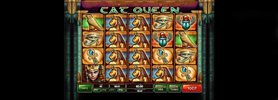 Úvodná obrazovka hry Cat Queen
