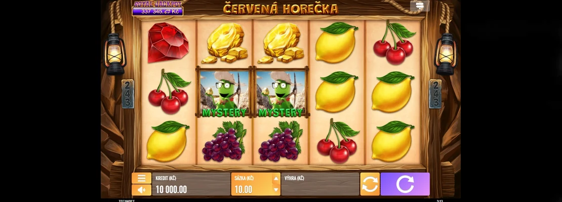 Úvodná obrazovka hry Cervena horucka