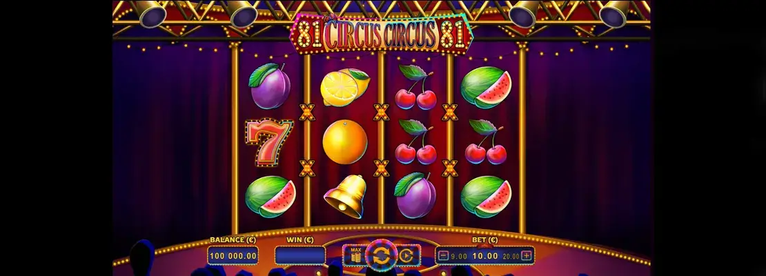 Úvodná obrazovka hry Circus Circus 81