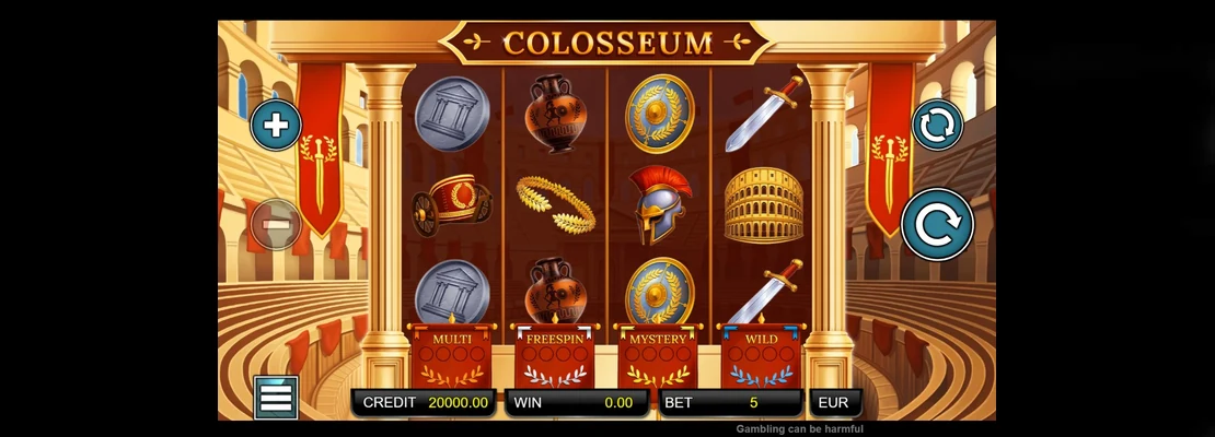 Úvodná obrazovka hry Colosseum