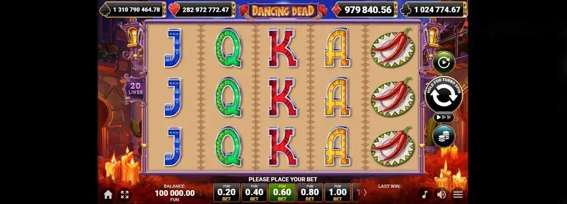 Úvodná obrazovka hry Dancing Dead