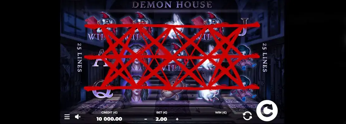 Úvodná obrazovka hry Demon House
