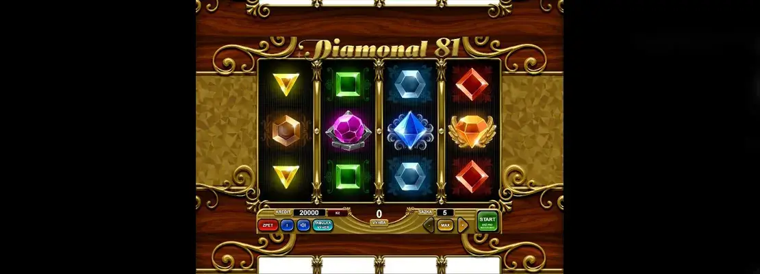Úvodná obrazovka hry Diamonal 81