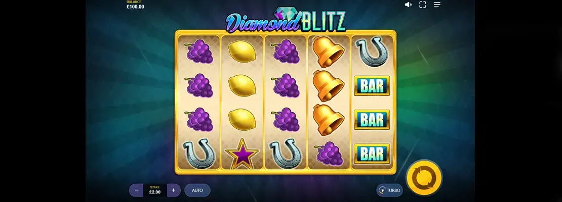 Úvodná obrazovka hry Diamond Blitz