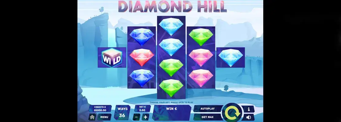 Úvodná obrazovka hry Diamond Hill