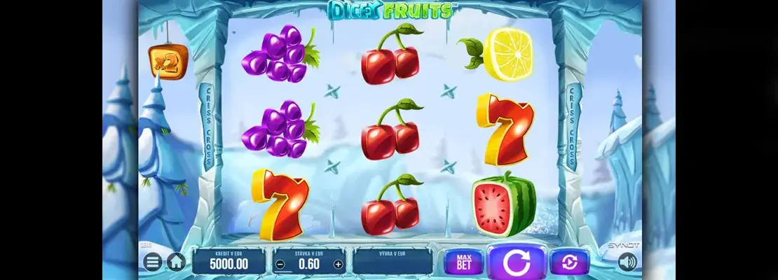 Úvodná obrazovka hry Dicey Fruits