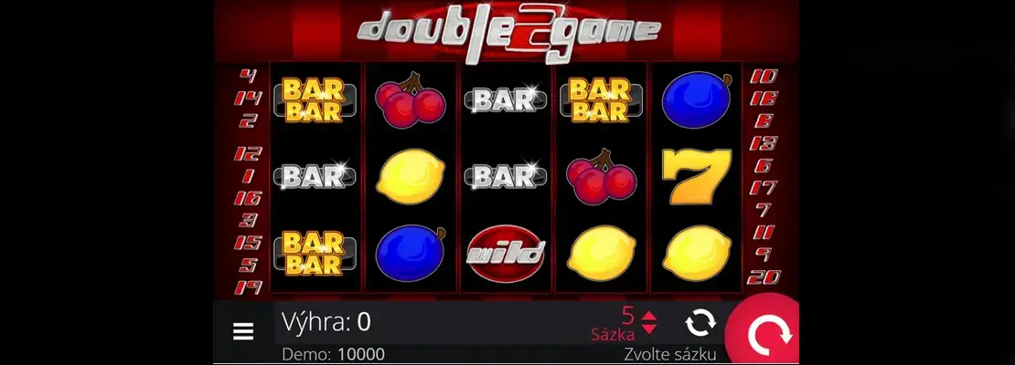 Úvodná obrazovka hry Double Game 2