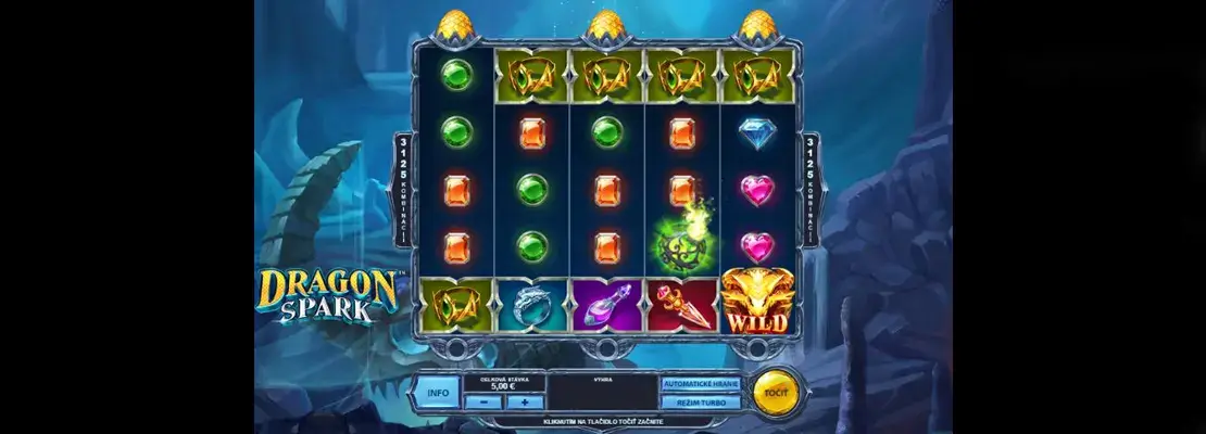 Úvodná obrazovka hry Dragon Spark