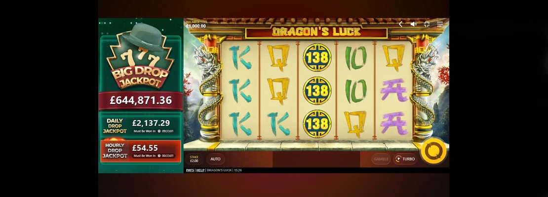Úvodná obrazovka hry Dragons Luck