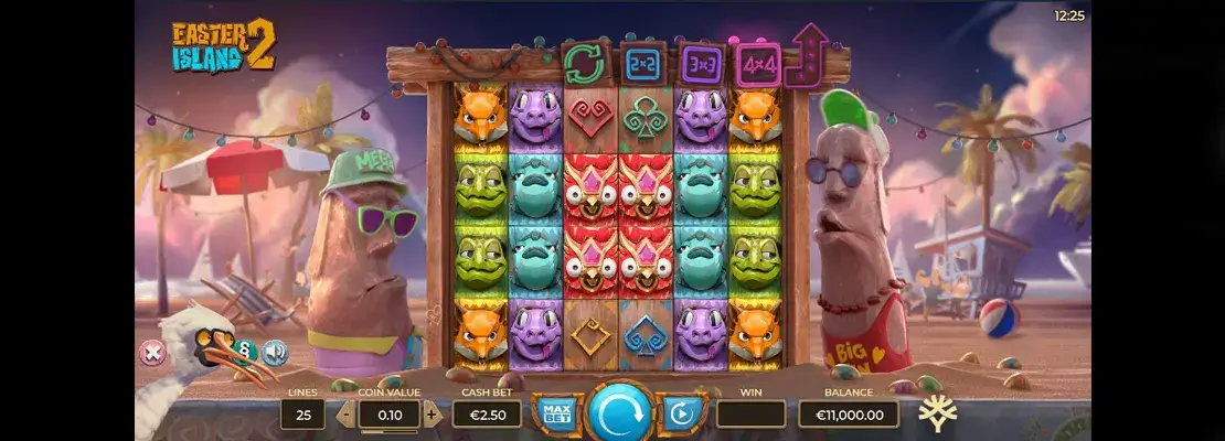 Úvodná obrazovka hry Easter Island
