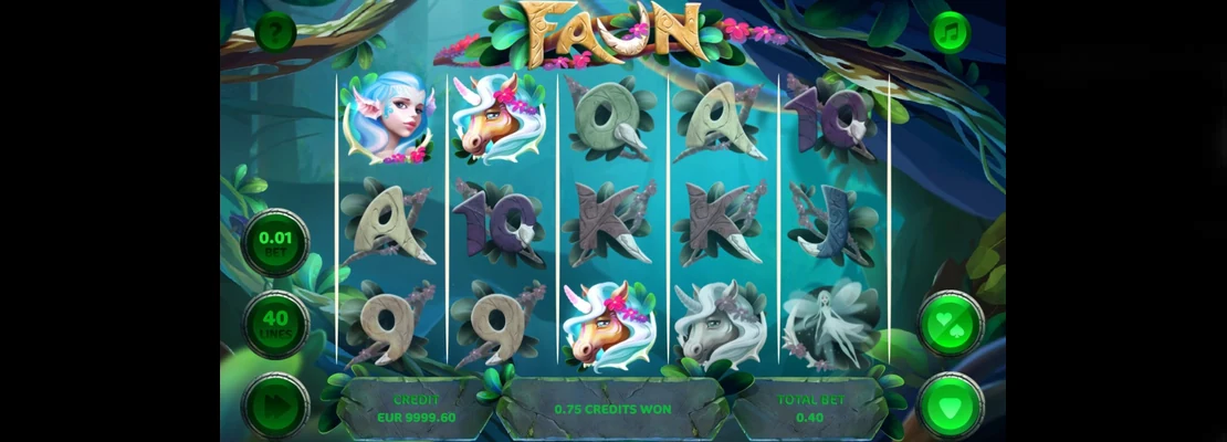 Úvodná obrazovka hry Faun