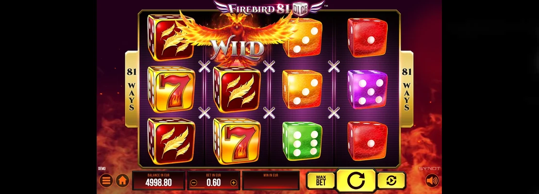 Úvodná obrazovka hry Firebird 81 Dice