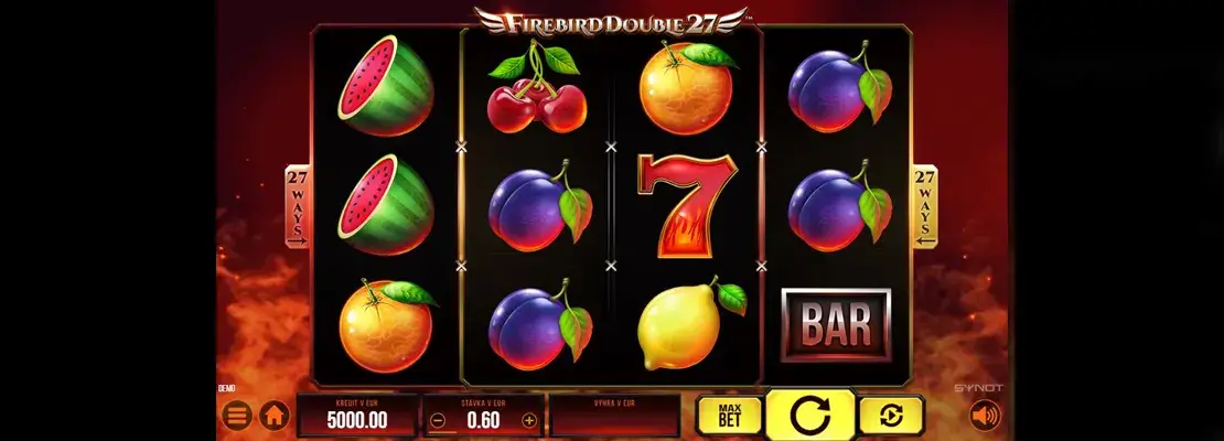 Úvodná obrazovka hry Firebird Double 27