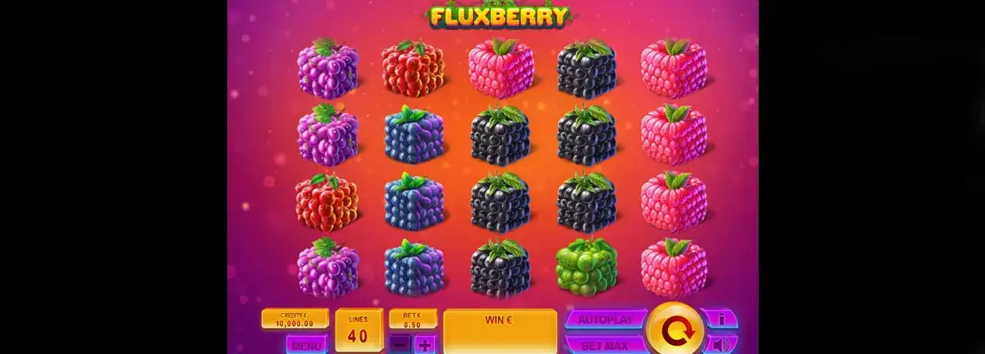 Úvodná obrazovka hry Fluxberry