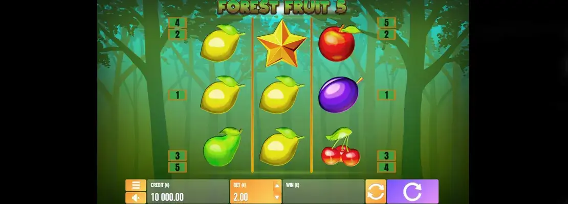 Úvodná obrazovka hry Forest Fruit 5