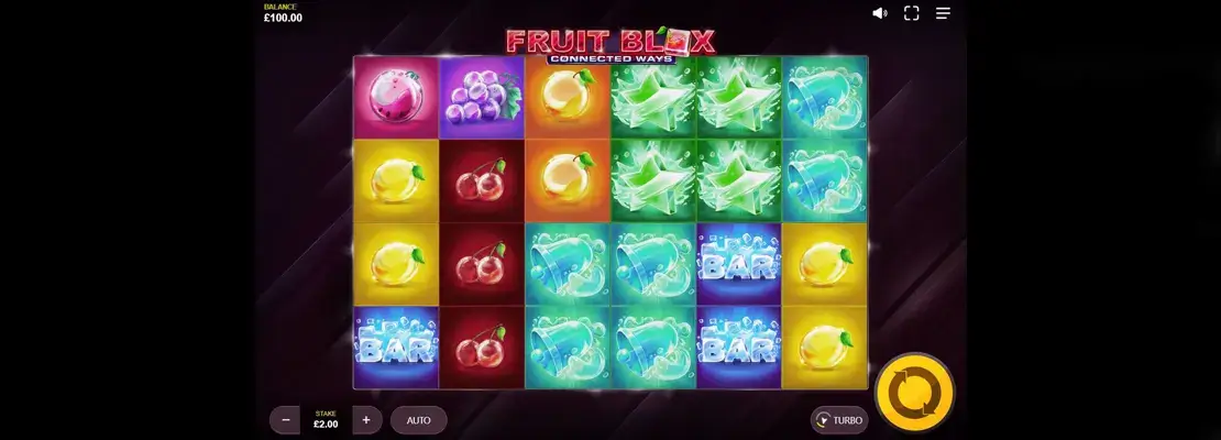 Úvodná obrazovka hry Fruit Blox