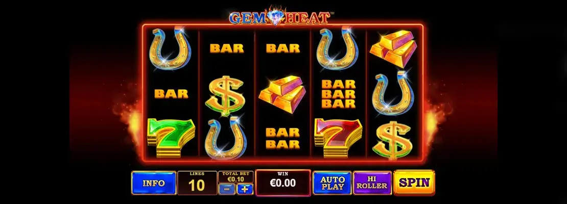 Úvodná obrazovka hry Gem Heat