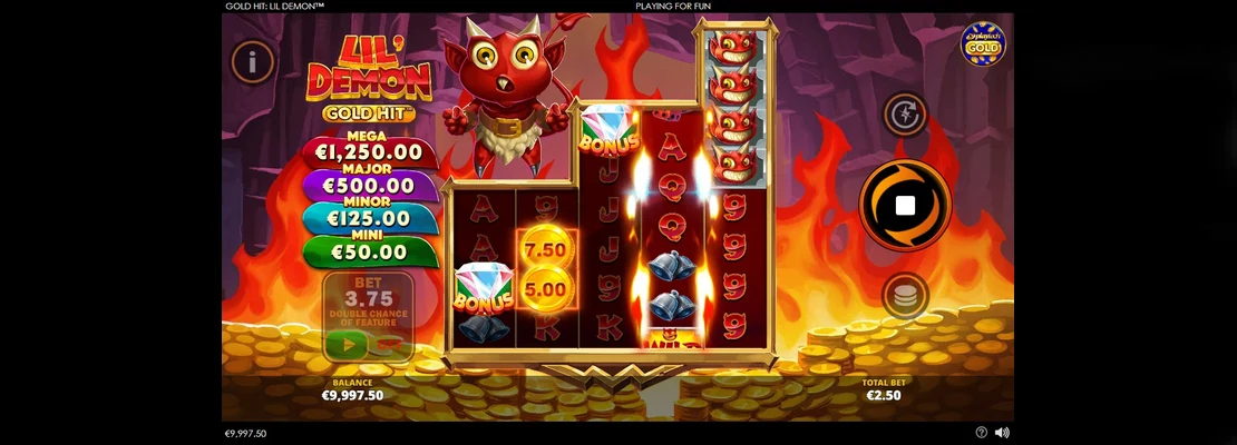 Úvodná obrazovka hry Gold Hit Lil Demon
