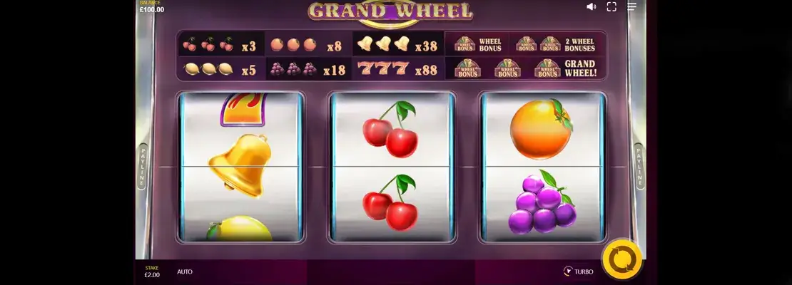 Úvodná obrazovka hry Grand Wheel