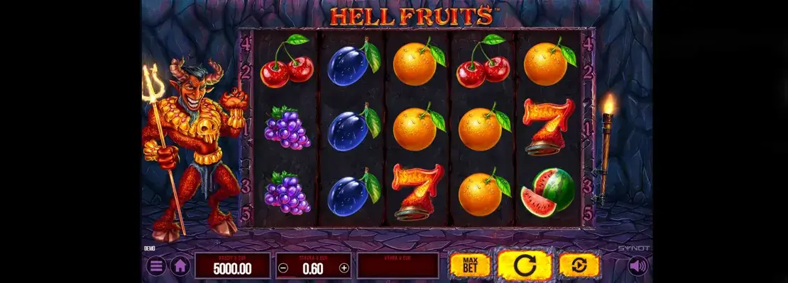 Úvodná obrazovka hry Hell Fruits