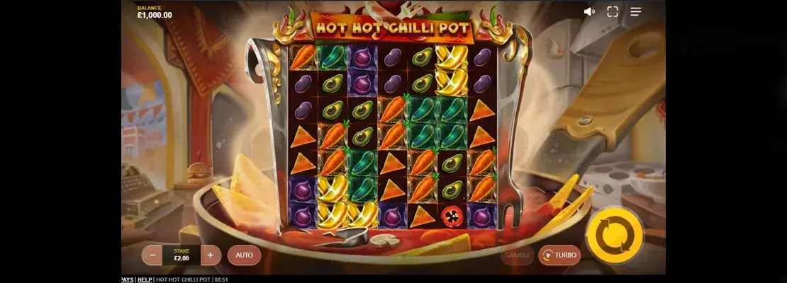 Úvodná obrazovka hry Hot Hot Chilli Pot