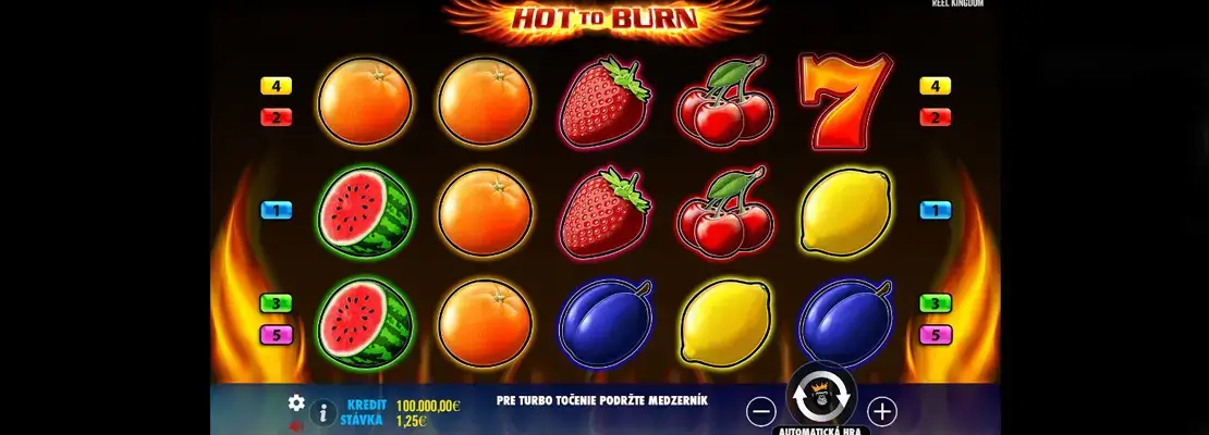Úvodná obrazovka hry Hot To Burn