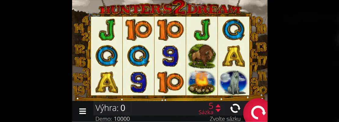 Úvodná obrazovka hry Hunters Dream 2
