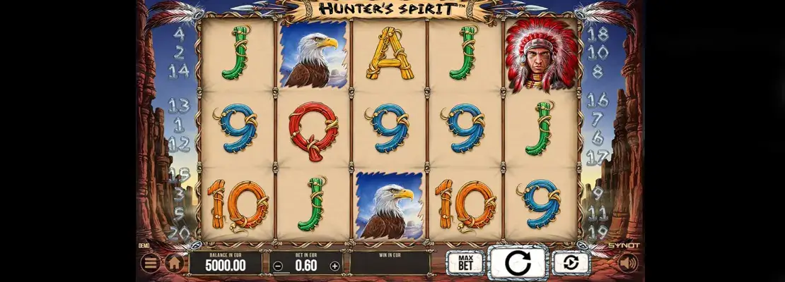 Úvodná obrazovka hry Hunters spirit