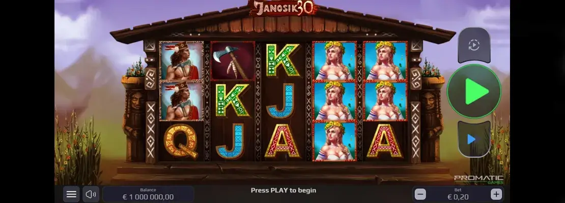 Úvodná obrazovka hry Janosik 30