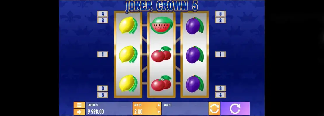 Úvodná obrazovka hry Joker Crown 5