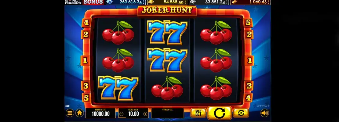 Úvodná obrazovka hry Joker Hunt