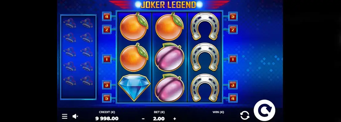 Úvodná obrazovka hry Joker Legend