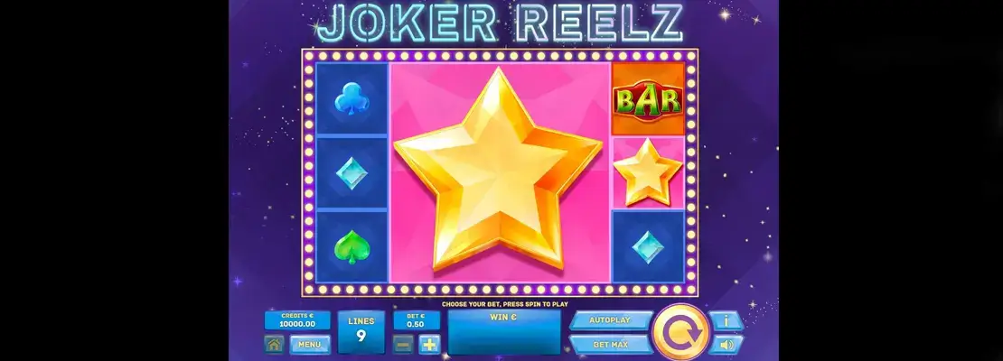 Úvodná obrazovka hry Joker Reelz