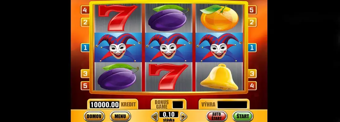Úvodná obrazovka hry Joker Twins