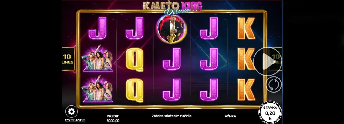 Úvodná obrazovka hry Kmeto King Deluxe