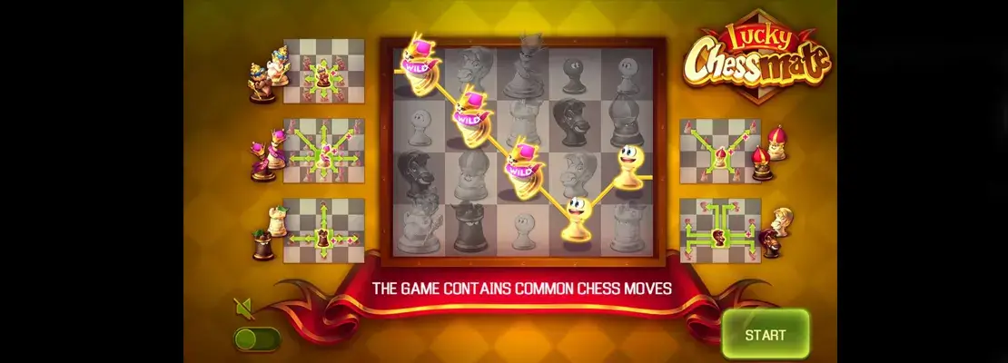 Úvodná obrazovka hry Lucky Chessmate