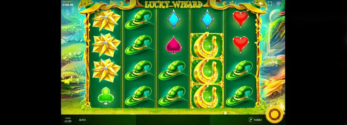 Úvodná obrazovka hry Lucky Wizard