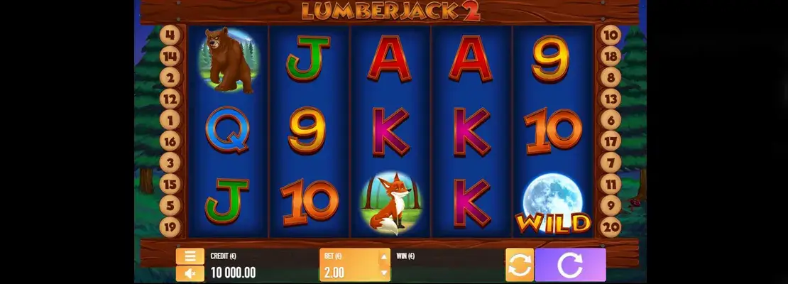 Úvodná obrazovka hry Lumberjack 2
